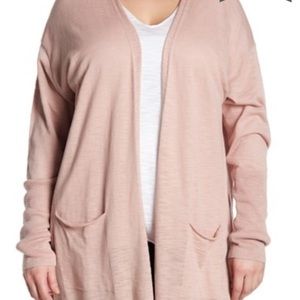 Long cardigan light rose gold